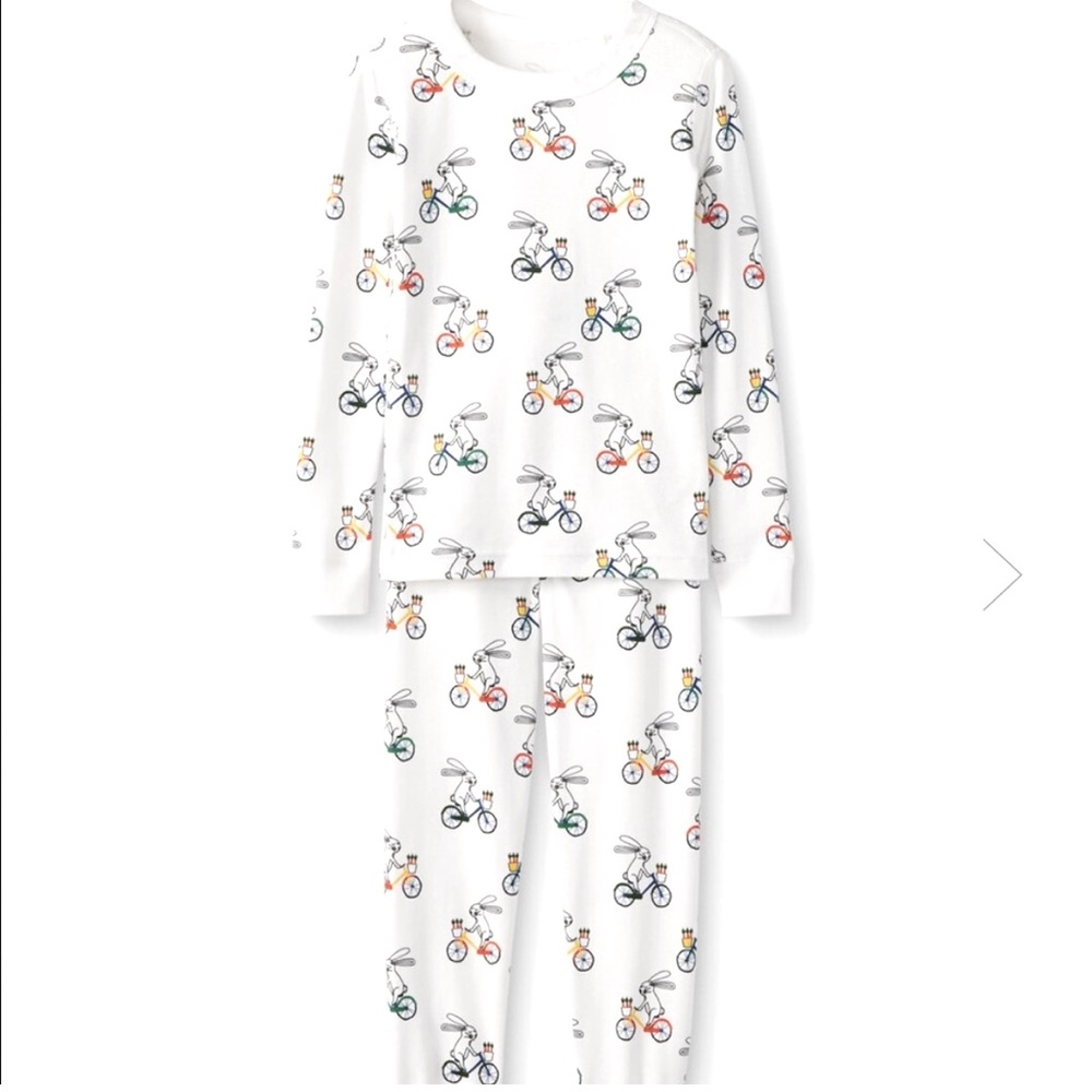 Hanna Andersson Bunny on Bike Pajamas